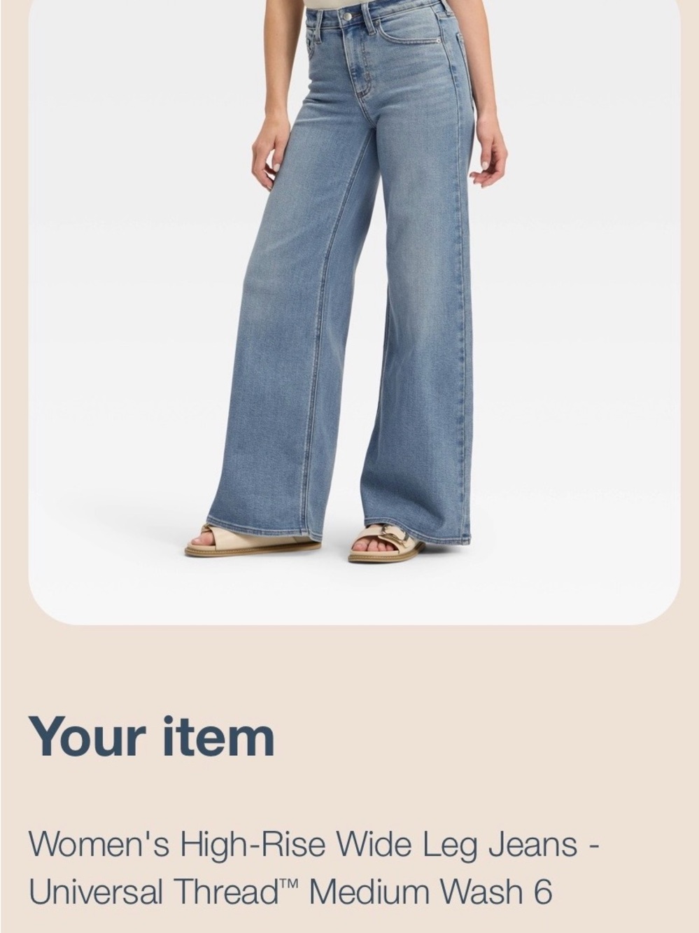 Universal Thread Light Blue High-Rise Wide Leg Jeans